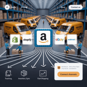 Amazon manages your multi accounts inventory.